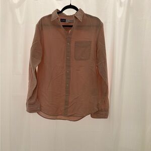 Old Navy Men's Casual Light Pink Button-Down Shirt